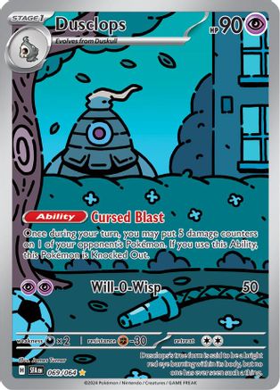 Dusclops - 069/064 - Holofoil SV Shrouded Fable - Illustration Rare