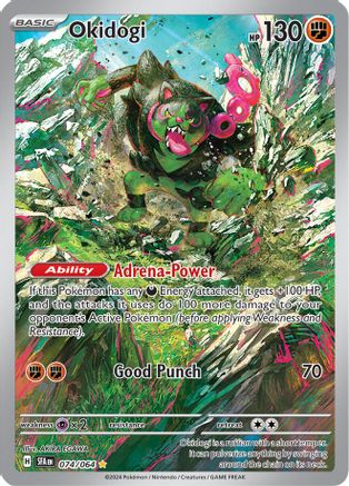 Okidogi - 074/064 - Holofoil SV Shrouded Fable - Illustration Rare