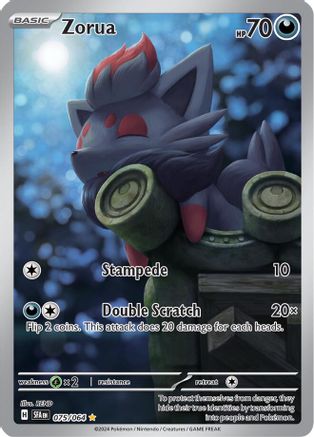Zorua - 075/064 - Holofoil SV Shrouded Fable - Illustration Rare