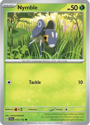 Nymble - 015/142 - Reverse Holofoil SV07 Stellar Crown - Common