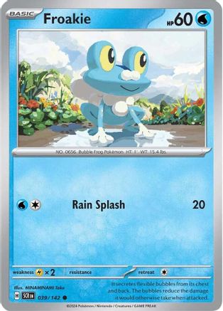 Froakie - 039/142 - Reverse Holofoil SV07 Stellar Crown - Common