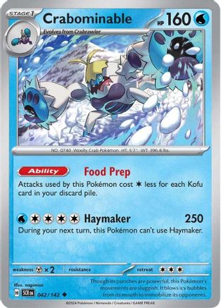 Crabominable - 042/142 SV07 Stellar Crown - Uncommon