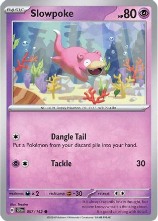 Slowpoke - 057/142 SV07 Stellar Crown - Common
