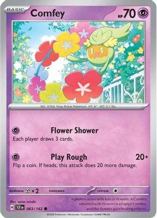 Comfey - 063/142 - Reverse Holofoil SV07 Stellar Crown - Common
