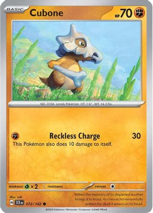 Cubone - 072/142 SV07 Stellar Crown - Common