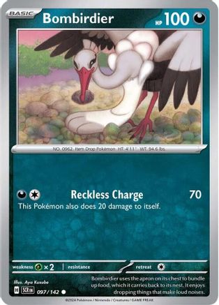 Bombirdier - 097/142 - Reverse Holofoil SV07 Stellar Crown - Common