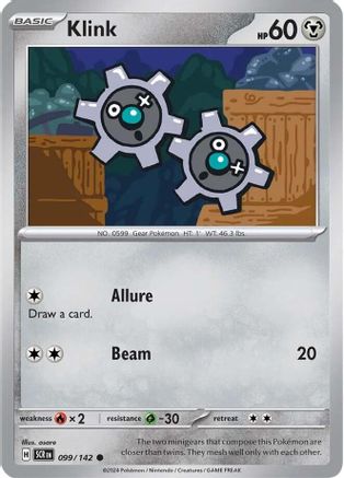 Klink - 099/142 - Reverse Holofoil SV07 Stellar Crown - Common