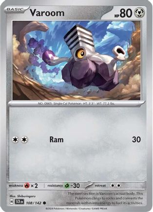 Varoom - 108/142 - Reverse Holofoil SV07 Stellar Crown - Common