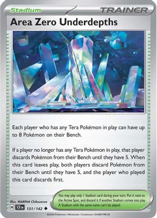 Area Zero Underdepths - 131/142 - Reverse Holofoil SV07 Stellar Crown - Uncommon