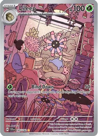 Lileep - 145/142 - Holofoil SV07 Stellar Crown - Illustration Rare