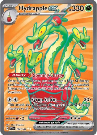 Hydrapple ex - 156/142 - Holofoil SV07 Stellar Crown - Ultra Rare