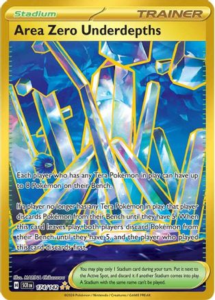 Area Zero Underdepths - 174/142 - Holofoil SV07 Stellar Crown - Hyper Rare