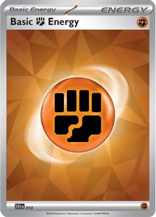 Basic Fighting Energy - 014 - 014 SVE Scarlet & Violet Energies - Common