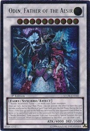 Odin, Father of the Aesir (UTR) (STOR-EN040) - Storm of Ragnarok 1st Edition