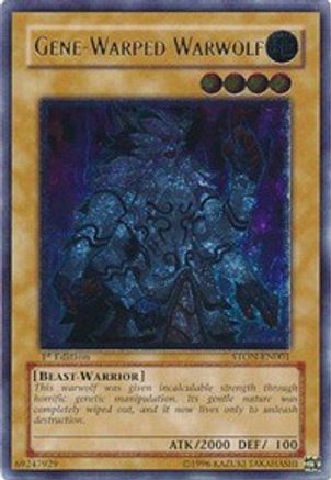 Gene-Warped Warwolf (UTR) (STON-EN001) - Strike of Neos 1st Edition