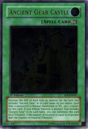Ancient Gear Castle (UTR) (SOI-EN047) - Shadow of Infinity 1st Edition