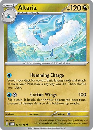 Altaria - 134/191 SV08 Surging Sparks - Uncommon