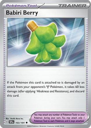 Babiri Berry - 163/191 SV08 Surging Sparks - Uncommon