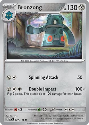 Bronzong - 127/191 SV08 Surging Sparks - Common