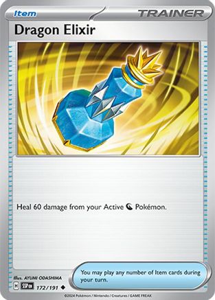 Dragon Elixir - 172/191 - Reverse Holofoil SV08 Surging Sparks - Uncommon