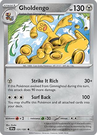Gholdengo - 131/191 SV08 Surging Sparks - Uncommon