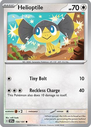 Helioptile - 154/191 SV08 Surging Sparks - Common