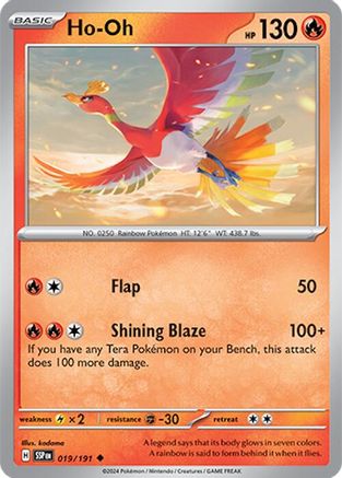 Ho-Oh - 019/191 SV08 Surging Sparks - Uncommon