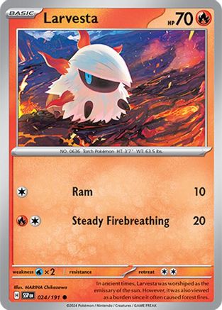 Larvesta - 024/191 SV08 Surging Sparks - Common