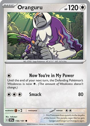 Oranguru - 156/191 SV08 Surging Sparks - Common