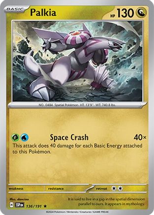 Palkia - 136/191 - Holofoil SV08 Surging Sparks - Rare
