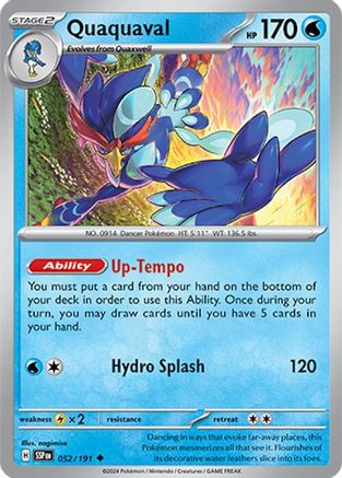Quaquaval - 052/191 SV08 Surging Sparks - Uncommon