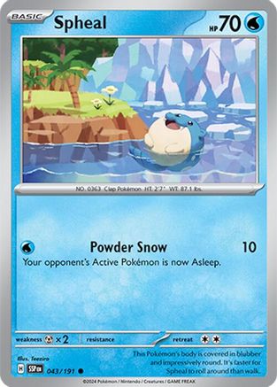Spheal - 043/191 SV08 Surging Sparks - Common