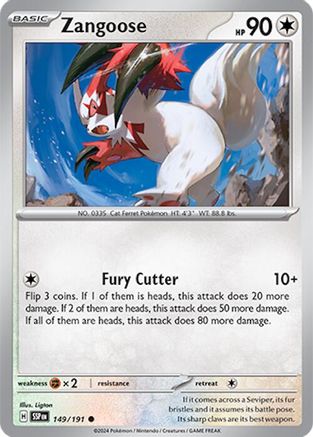 Zangoose - 149/191 SV08 Surging Sparks - Common
