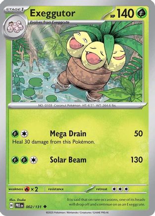 Exeggutor - 002/131 SV Prismatic Evolutions - Uncommon
