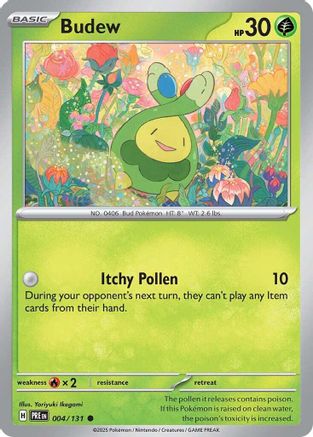 Budew - 004/131 - Reverse Holofoil SV Prismatic Evolutions - Common