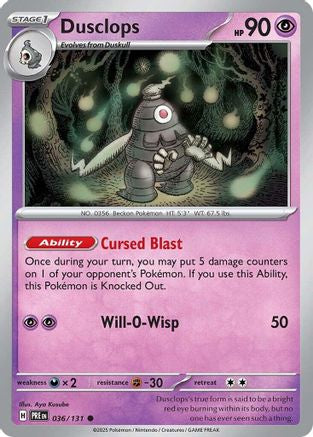 Dusclops - 036/131 SV Prismatic Evolutions - Common