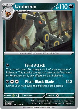 Umbreon - 059/131 - Holofoil SV Prismatic Evolutions - Rare
