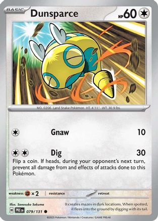Dunsparce - 079/131 SV Prismatic Evolutions - Common