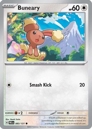 Buneary - 083/131 - Reverse Holofoil SV Prismatic Evolutions - Common