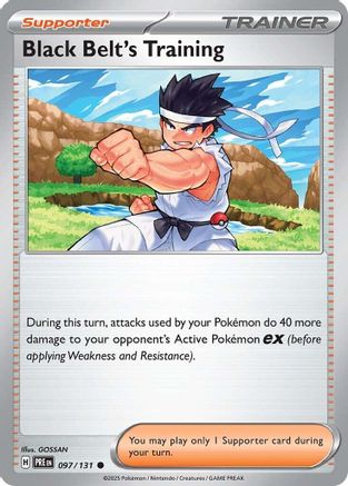 Black Belt's Training - 097/131 - Reverse Holofoil SV Prismatic Evolutions - Common