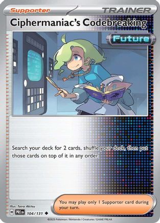 Ciphermaniac's Codebreaking - 104/131 SV Prismatic Evolutions - Uncommon