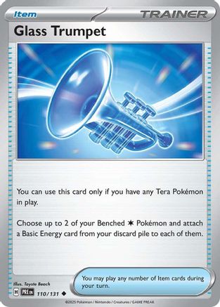 Glass Trumpet - 110/131 - Reverse Holofoil SV Prismatic Evolutions - Uncommon