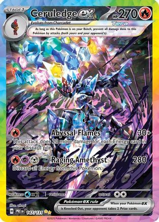 Ceruledge ex - 147/131 - Holofoil SV Prismatic Evolutions - Special Illustration Rare