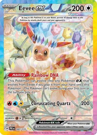 Eevee ex - 167/131 - Holofoil SV Prismatic Evolutions - Special Illustration Rare