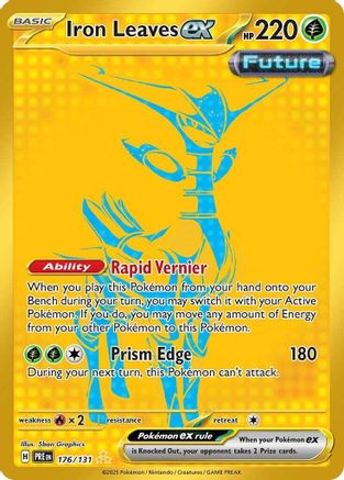 Iron Leaves ex - 176/131 - Holofoil SV Prismatic Evolutions - Hyper Rare