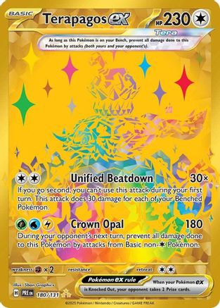 Terapagos ex - 180/131 - Holofoil SV Prismatic Evolutions - Hyper Rare