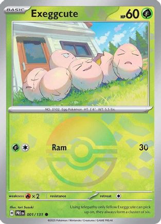 Exeggcute (Poke Ball Pattern) - 001/131 - Holofoil SV Prismatic Evolutions - Common