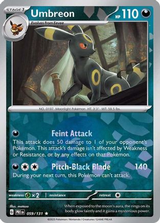 Umbreon (Poke Ball Pattern) - 059/131 - Holofoil SV Prismatic Evolutions - Rare