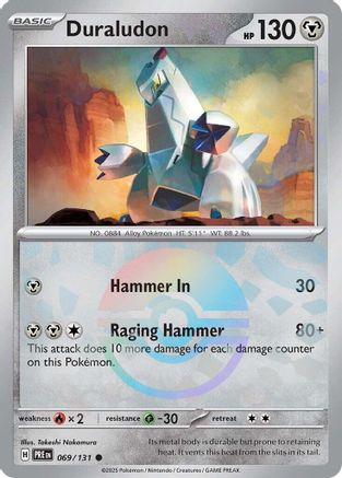 Duraludon (Poke Ball Pattern) - 069/131 - Holofoil SV Prismatic Evolutions - Common