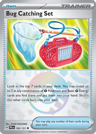 Bug Catching Set (Poke Ball Pattern) - 102/131 - Holofoil SV Prismatic Evolutions - Uncommon